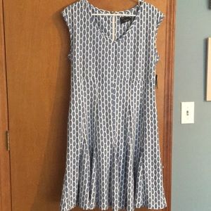 Women’s Blue and White Dress